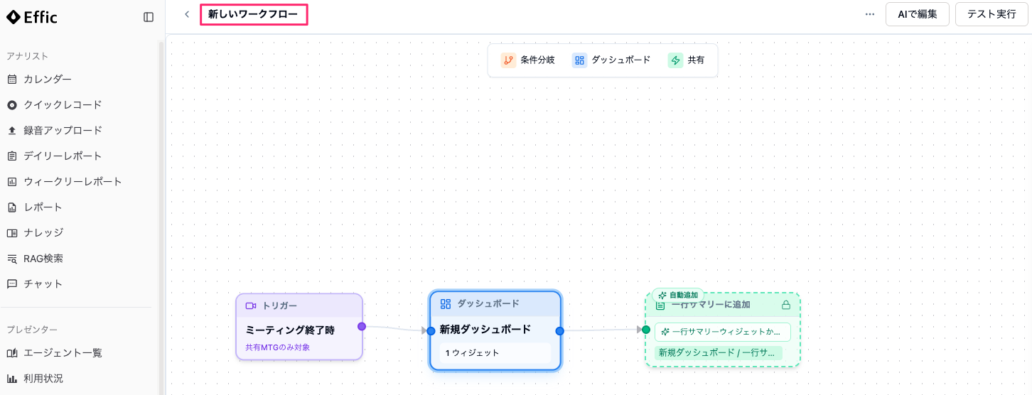 ミーティング一覧に「一行サマリー」を表示させる 画像6